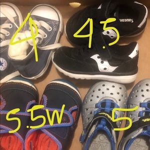 Toddler boy shoe lot sizes 4-5.5